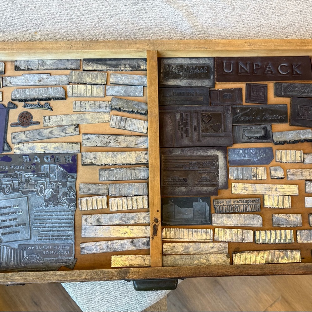 Vintage Printing Block Set
